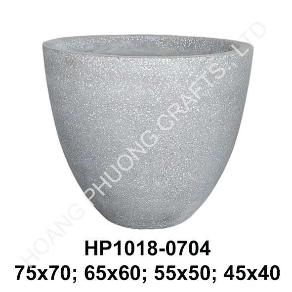 Terrazzo pot HP1018 - Large egg pot