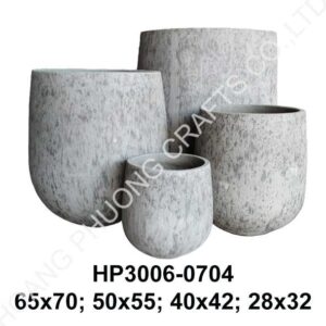 Fiber cement bell pot antique style