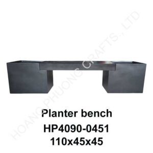 polystone planter bench