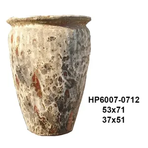 Outdoor glazed atlantis pottery from vietnam