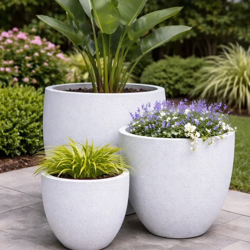 Fiber cement planters collection by Hoang Phuong Crafts Vietnam