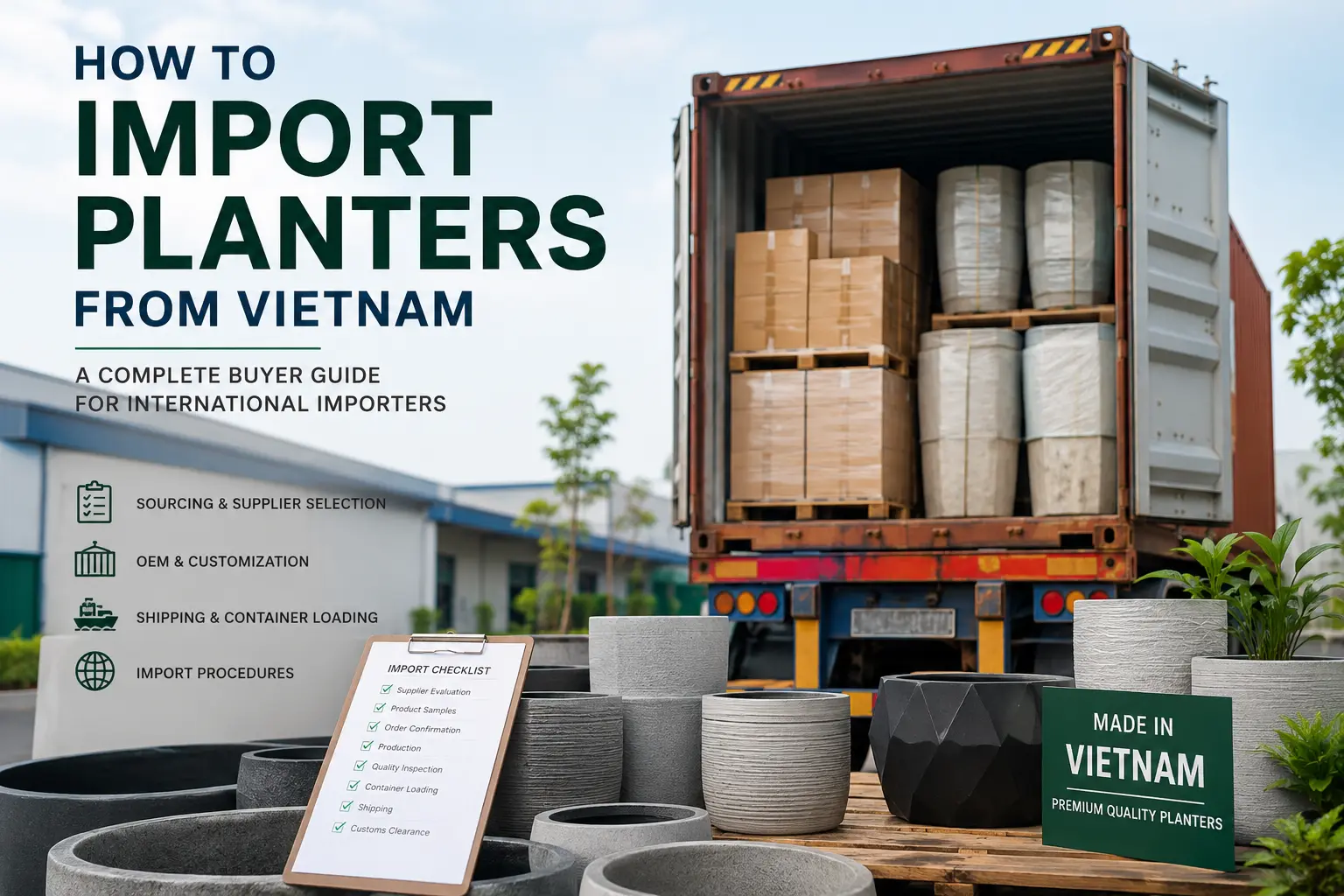 How to import planters from Vietnam
