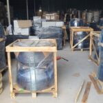 Packing outdoor fiber cement planters