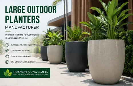 Large outdoor planters manufacturer